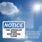 Signmission Fire Sprinkler Riser Keep Access Clear OSHA Notice Sign, Vinyl Decal, 5in W x 3.5in L, 2PK OS-2PACK-NS-D-35-L-12681 - alternate 5